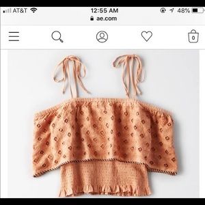 American Eagle off the shoulder top
